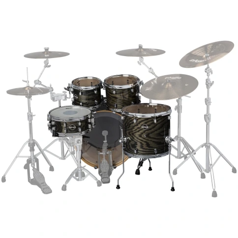 DDRUM DM ASH 522 TBK - ударная установка ,10'-12'-16'-22'-14х5.5' (без Hardware) , цвет чёрный гляне фото 3