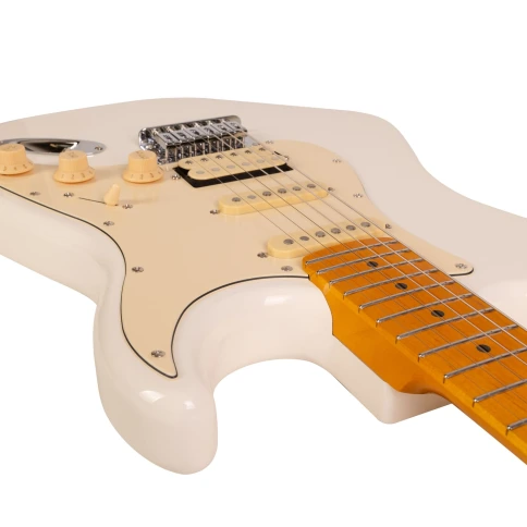 Электрогитара ROCKDALE Stars Classic HSS Maple Cream White фото 7