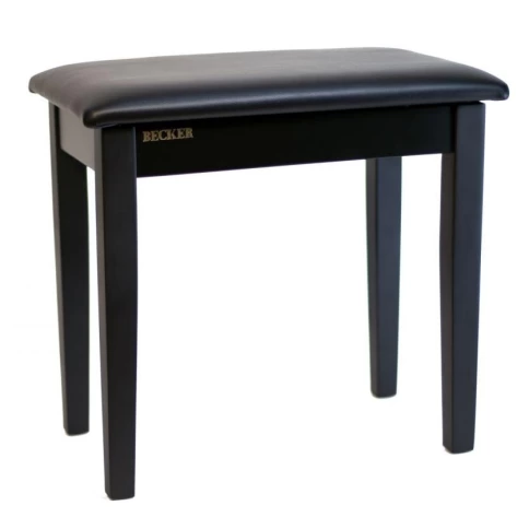 Becker PB-1MB/BL Traditional банкетка черная матовая, сиденье черная эко кожа. фото 1