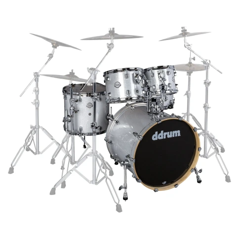 DDRUM DM B 522 SILVER SPKL - ударная установка ,10'-12'-16'-22'-13х7' (без Hardware) , цвет SILVER S фото 1