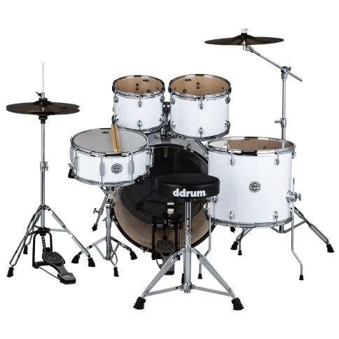 DDRUM D2 522 WHT - ударная установка , цвет White , 10'-12'-16'-22', 14х6.5' фото 3
