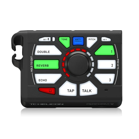 TC HELICON PERFORM-V - процессор эффектов для вокала, установка на микроф.стойку фото 2
