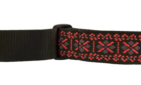 Ремень гитарный FENDER PASADENA WOVEN STRAP LATTICE RED фото 3