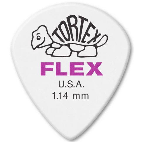 Набор медиаторовМедиатор, толщина 1.14мм, Dunlop 466P1.14 Tortex Flex Jazz III XL фото 1
