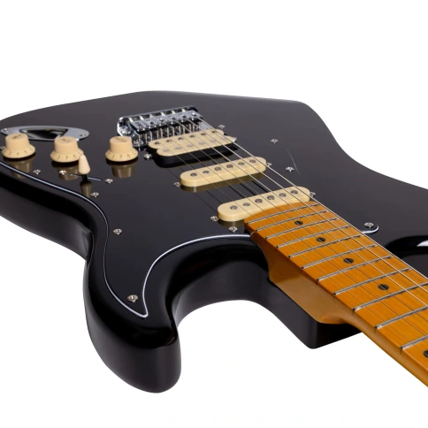 Электрогитара ROCKDALE Stars Classic HSS Maple Black фото 7