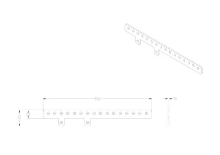 SVS Audiotechnik CASCADE 208A Extension Hanger рама для изменения угла линейного массива фото 1