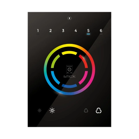 NICOLAUDIE ARCHITECTURAL STICK-CW4 - настенный сенсорный DMX контроллер 1024 канала, 36 сцен, 1 зона фото 1