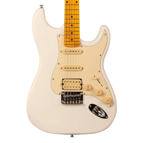 Электрогитара ROCKDALE Stars Classic HSS Maple Cream White фото 4