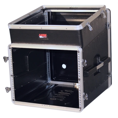 GATOR GRC-10X8 - рэковый кейс,пластик,черный,10U верх, 8U низ, легкий доступ к кабелям фото 2