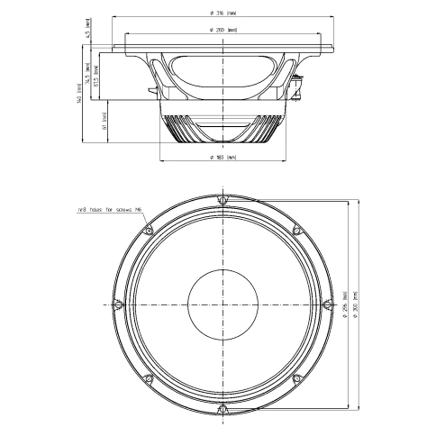 EIGHTEEN SOUND 12ND930/8 - 12' динамик НЧ, неодим, 8 Ом, 500 Вт AES, 98 дБ, 46...4500 Гц фото 2