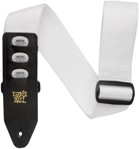 ERNIE BALL 4259 PickHolder White - Ремень для гитары фото 1