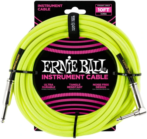 ERNIE BALL 6080, 3.05м - Инструментальный кабель фото 1