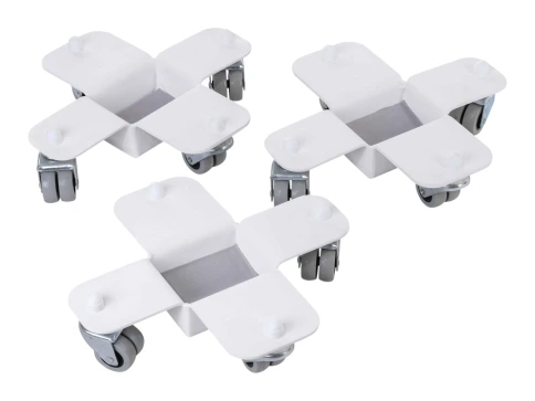 AGPST-1WH Комплект транспортировочных роликов для рояля (3шт), белый, Aurora фото 1