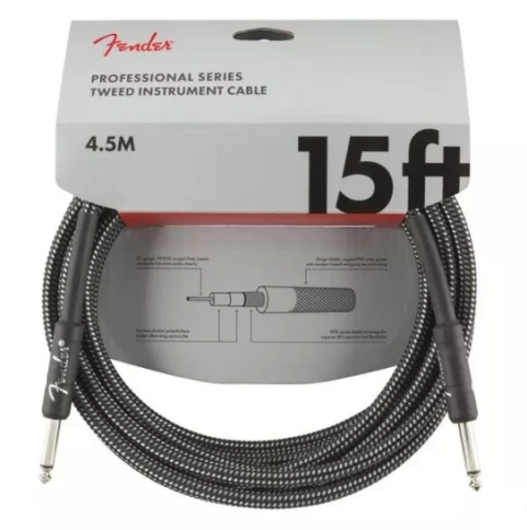 Инструментальный кабель Fender PRO 15 INST CABLE GRY TWD фото 1