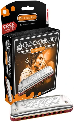 HOHNER Golden Melody 542/20 Bb (Доступ на 30 дней к бесплатным урокам) - Губная гармоника диатоническая фото 1