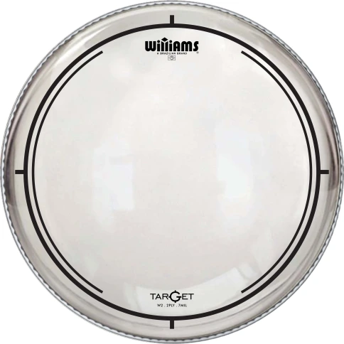 WILLIAMS W2-7MIL-13 Double Ply Clear Oil Target Series 13" пластик для тома и малого барабана прозрачный фото 1