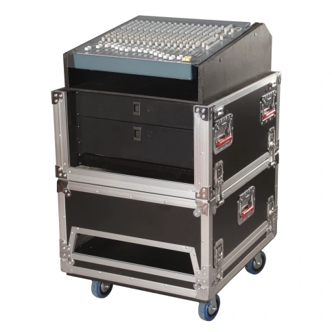 GATOR G-TOUR-GRC-1406 - туровый рэковый кейс на колесах 14U + 6U фото 4