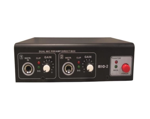 MIC2 Предусилитель микрофонный/инструментальный, 2 канала, N-Audio фото 1