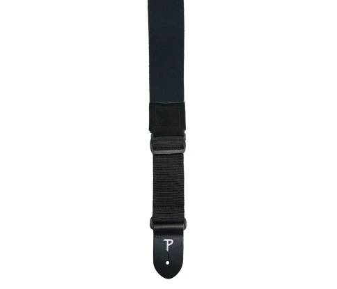 Perri's KDL60-1950 - Ремень для гитары, широкий, Серия NEOPRENE, Материал: неопрен с кожаными концами, Рисунок: отсутствует, Цвет: чёрный, Ширина ремн фото 1