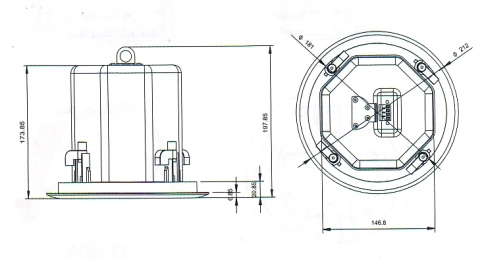 SHOW CSL-50CV - громкоговоритель потолочый двухполосный, 30 Вт, 70/100В, белый фото 4
