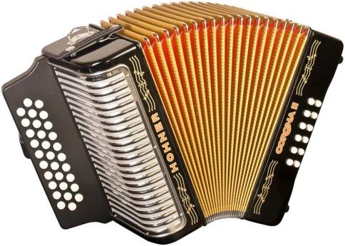 HOHNER Corona II FBbEb black lacquered - Аккордеон диатонический фото 1