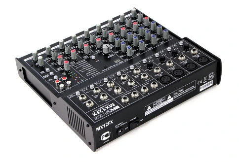 INVOTONE MX12FX - микшерный пульт 4 микрофонных входа XLR Jack, 4 стерео входа с балансными джеками фото 3