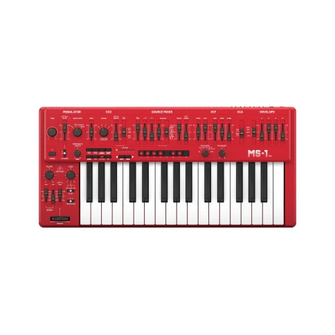 BEHRINGER MS-1 MK II-RD - аналоговый синтезатор с 32 полноразмерными клавишами, VCO, VCF, NovaMod FM фото 2