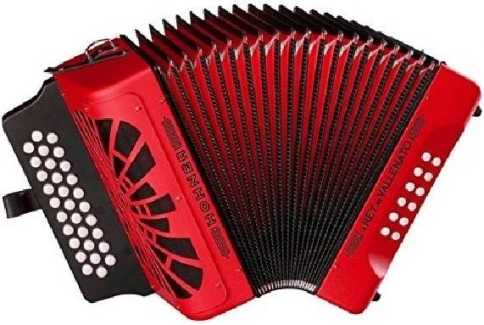 HOHNER El Rey del Vallenato BbEbAb red - Аккордеон диатонический фото 1