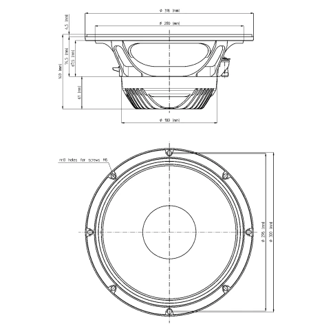 EIGHTEEN SOUND 12ND830/8 - 12' динамик СЧ, неодим, 8 Ом, 450 Вт AES, 99 дБ, 53...5000 Гц фото 2