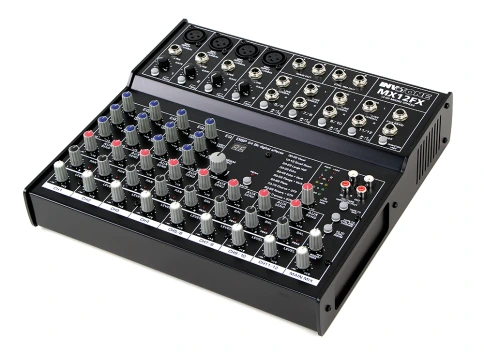 INVOTONE MX12FX - микшерный пульт 4 микрофонных входа XLR Jack, 4 стерео входа с балансными джеками фото 1