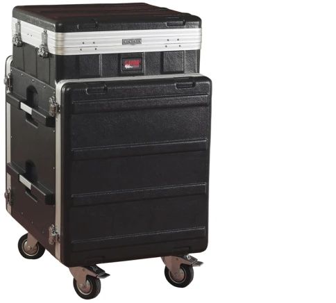 GATOR GRC-10X12 PU - рэковый кейс,пластик,10U верх, 12U низ, компактный, легкий доступ к кабелям фото 1