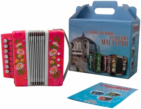 ТУЛЬСКАЯ ГАРМОНЬ ГН-25 RD - Гармонь 1-голосная фото 3