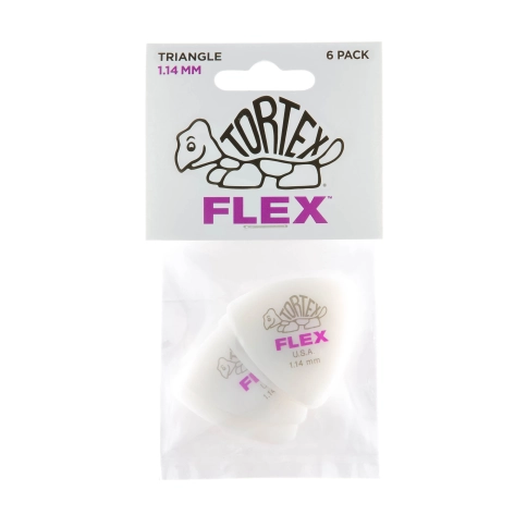456P1.14 Tortex Flex Медиатор, 1шт, толщина 1,14мм, треугольный, Dunlop фото 4
