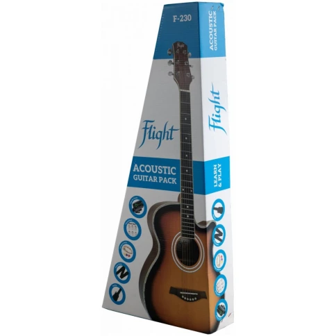 Гитара акустическая FLIGHT F-230 BLK PACK фото 11