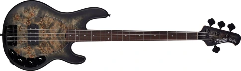 STERLING StingRay Trans Black - Бас-гитара 4 струны фото 1