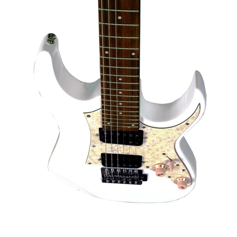 REDHILL STM100 WH - электрогитара уменьш., Superstrat, 565 мм, H+H, тополь+клен, цвет белый фото 3