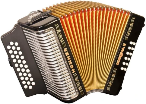 HOHNER Corona II GCF black lacquered - Аккордеон диатонический фото 1