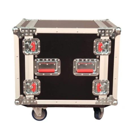 GATOR G-TOUR 10U CAST - рэковый флайт-кейс, 10 U, на колесах,дерево,черный, фото 2