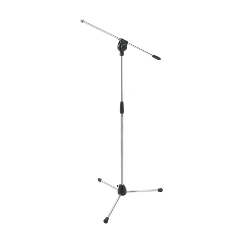 PROEL PRO100 CR - профессиональная микрофонная стойка, тренога, журавль, цвет: хром фото 1