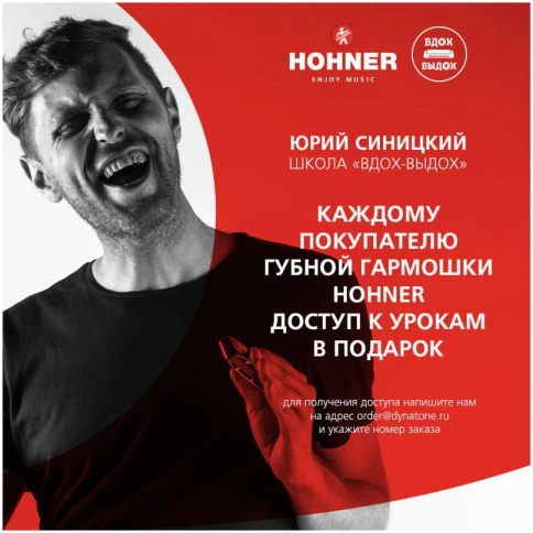 HOHNER Rocket Amp 2015/20 D - Губная гармоника диатоническая фото 5
