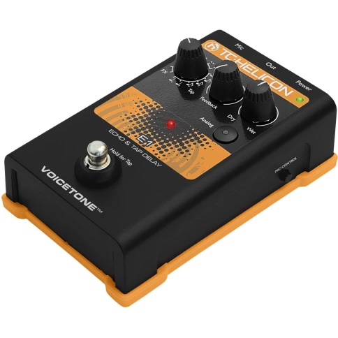 TC HELICON VOICETONE E1 - вокальная педаль эффектов эхо и задержки фото 2