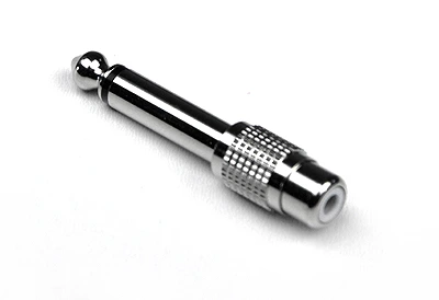 INVOTONE AD160 - переходник RCA <> джек 6,35 мм моно, корпус металл фото 1