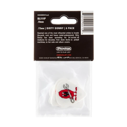 Медиатор Dunlop BL111P.73 Dirty Donny S1 фото 2