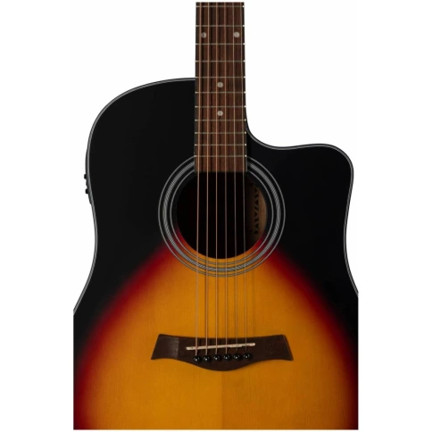 FLIGHT D-175CE SB - Гитара электроакустическая шестиструнная фото 5