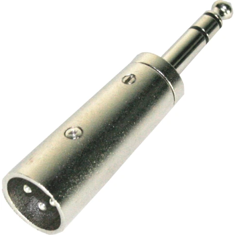 INVOTONE AD330 - переходник 3P XLR папа <>6.35мм стерео джек папа, корпус металл фото 1
