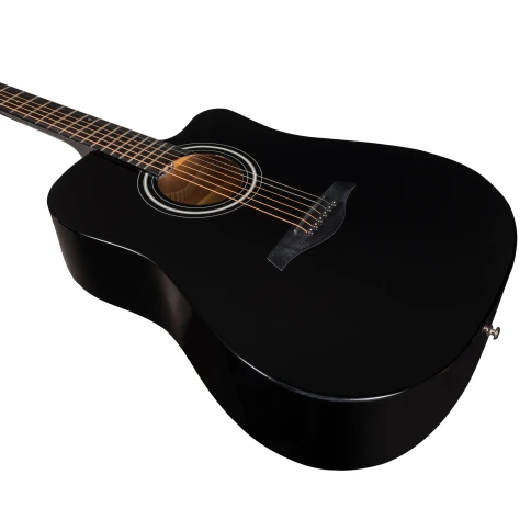 Акустическая гитара ROCKDALE Aurora D5 C BK Gloss фото 4