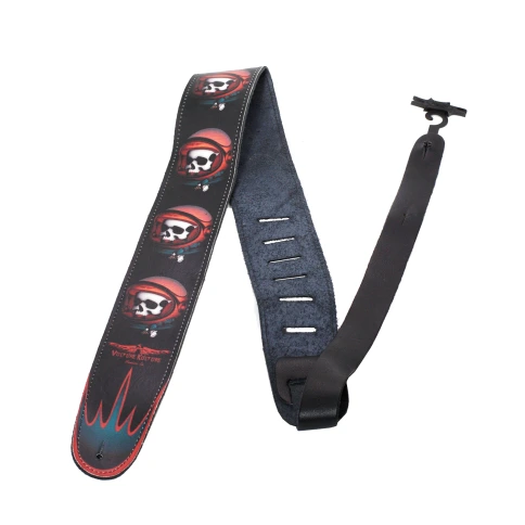 PERRI'S P25VK-1349 - кожаный ремень (2,5'), (Чёрный ремень, Vulture Culture,Череп в скафандре) фото 1