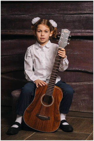 FLIGHT TR-1000 TEAK - Гитара акустическая уменьшенная фото 6