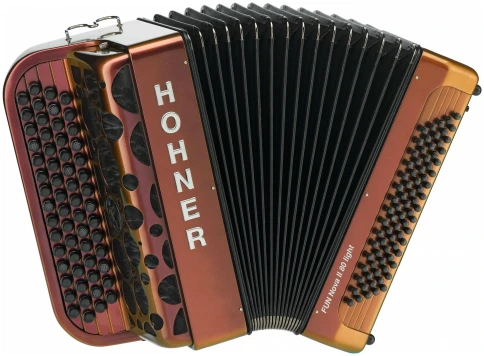 HOHNER Fun Nova II 80 light red to gold (C-Stepped) - Баян фото 1