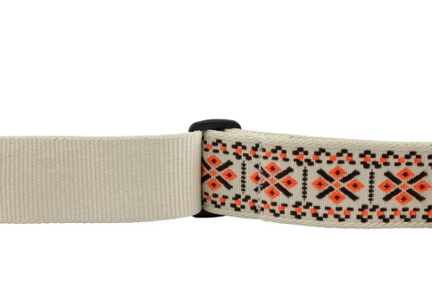 Ремень гитарный FENDER PASADENA WOVEN STRAP LATTICE ORNG фото 3